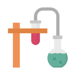 Chemical flasks Vector Icon which can easily modify or edit