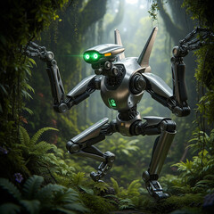 robot dans la nature