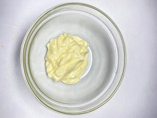 Creamy Mayonnaise Swirl Glass Bowl Icon