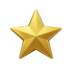 A gleaming golden star shines brightly representing achievement and excellence against a dark void.