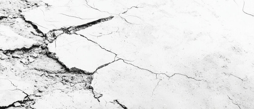 Cracked, weathered surface; monochrome texture; fractured earth
