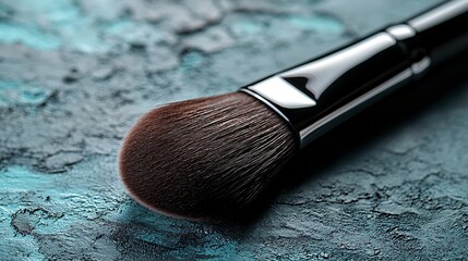 Makeup brush close-up