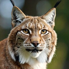 Fototapeta premium Close-up portrait of a lynx