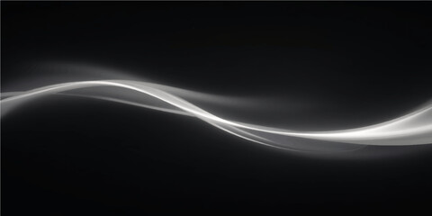 Abstract blue light background with glowing waves and space for design or digital effect