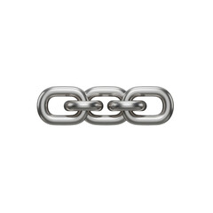 A metallic chain links together representing connection strength and unity a symbol of collaboration and teamwork.
