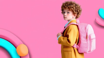 Back To School Sales Social Media Layout. Attractive online promotion design for autumn educational supplies discounts.
