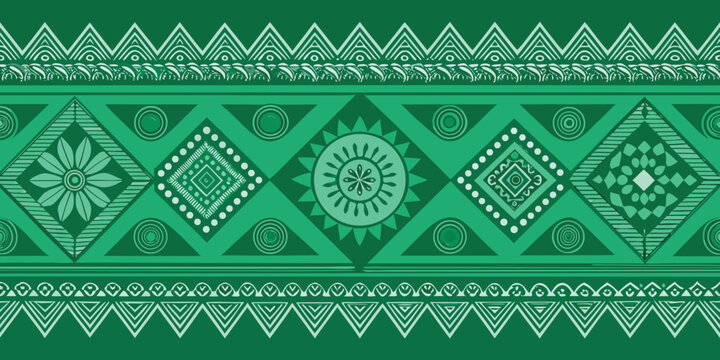 Green seamless decorative patterns from GraphicRiver, featuring various intricate designs and textures..eps