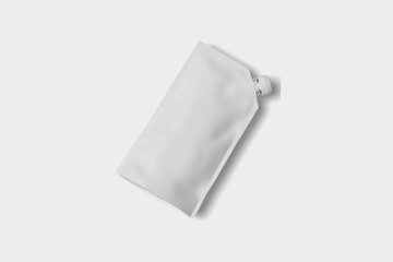Spout Pouch Mockup on White Background