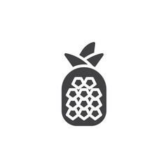 Pineapple fruit solid glyph icon