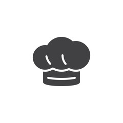 Chef hat solid glyph icon