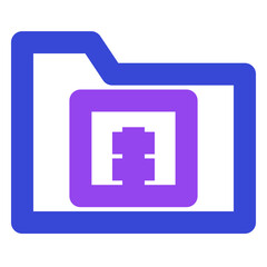 Fototapeta premium folder two tone icon set