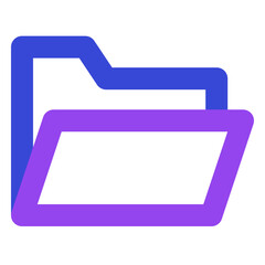 folder two tone icon set