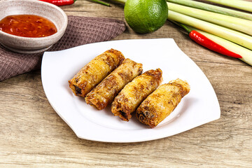 Vietnamese fried stuffed spring roll