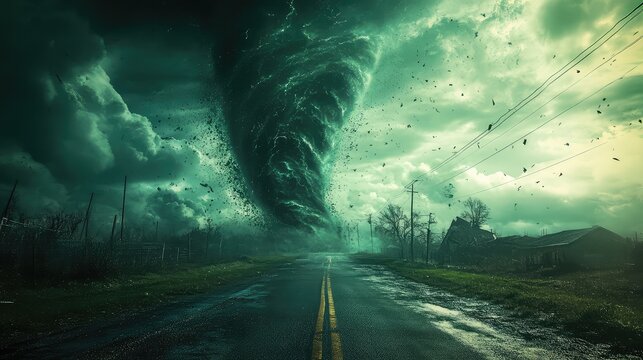 storm tornado green
