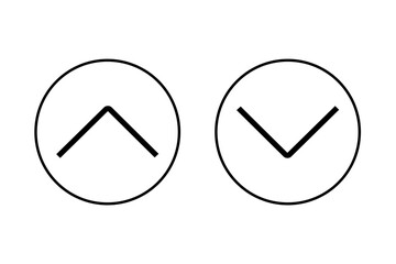 black up and down scroll arrow icon on transparent background © Photix Studio