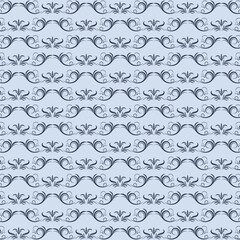 Royal pattern with floral ornament. Seamless wallpaper with a damask pattern.
