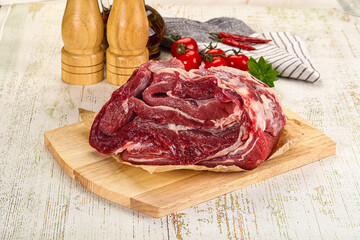 Raw beef meat for cooking