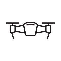 Drone icon vector design illustration in trendy style