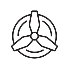 Propeller drone icon vector design illustration in trendy style