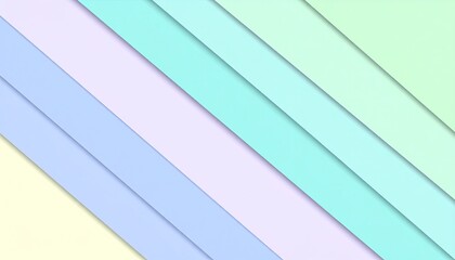 Fototapeta premium Abstract Pastel Geometric Layered Paper Craft with Shadows and Diagonal Arrangement