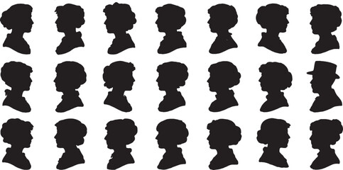victorian's side profile silhouette