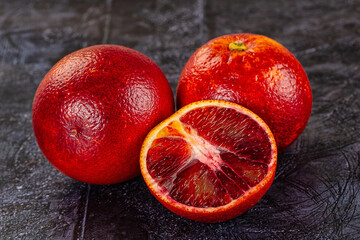 Red sweet juicy orange fruit