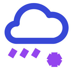 weather two tone icon set