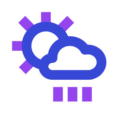 weather two tone icon set