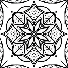 Traditional Mandala Design – Intricate Circular Floral Pattern for Decorative & Artistic Use