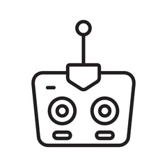 Drone control icon vector design illustration in trendy style