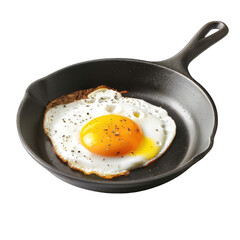 Fried egg in a cast iron skillet