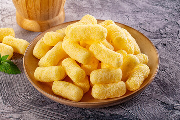 Golden crispy sweet corn sticks