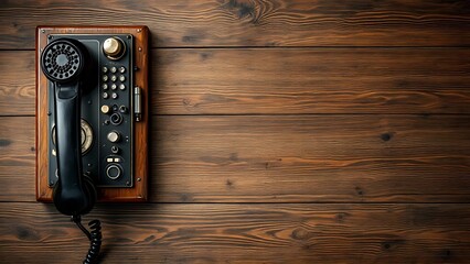 Retro military communication gear with analog dials and vintage handset, perfect for showcasing war history artifacts, old technology aesthetics, military-themed interiors, and archival displays