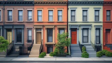 Obraz premium residential row house