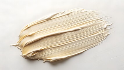 Beige Cream Swatch Smooth Luxurious Texture for Beauty and Skincare Products
