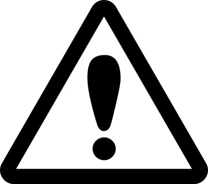 Exclamation icon attention logo warning for graphic design, logo, web site, social media, mobile app, ui illustration