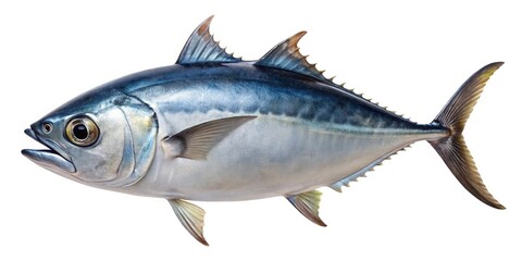 Fototapeta premium Striking side view of a beautifully rendered tuna fish illustration
