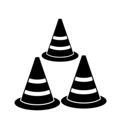Construction Cone Vector Flat and Clean Look Isolated