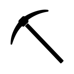Pickaxe Tool Icon Vector Flat and Clean Look Isolated