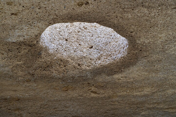 Pumice tunnel ceiling ventilation hole
