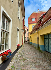 Gassen in der Altstadt von Tallinn, Estland