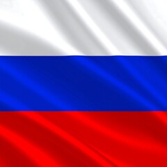 Fototapeta premium A digitally rendered Russian flag