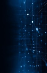 Abstract digital network connection technology concept