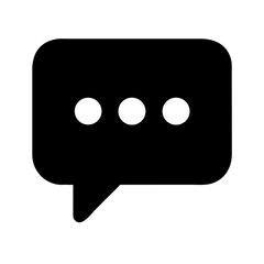 speech bubble or massage icon design.