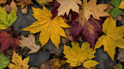 Fototapeta premium Autumn Palette — Colorful Fall Leaves