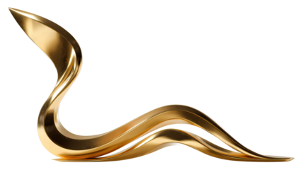  Gold Shooting Trophy on Transparent Background