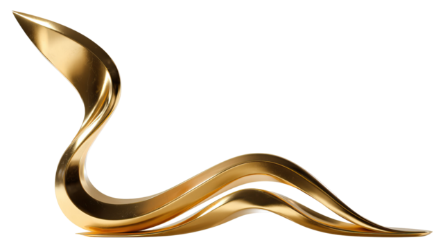  Gold Shooting Trophy on Transparent Background