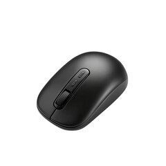  A sleek and stylish wireless mouse with advanced gaming technology for professional use, set against a white background. The mouse has an elongated body with sharp edges,