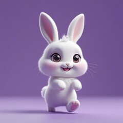 Obraz premium white rabbit 