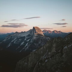 sunset in the mountains